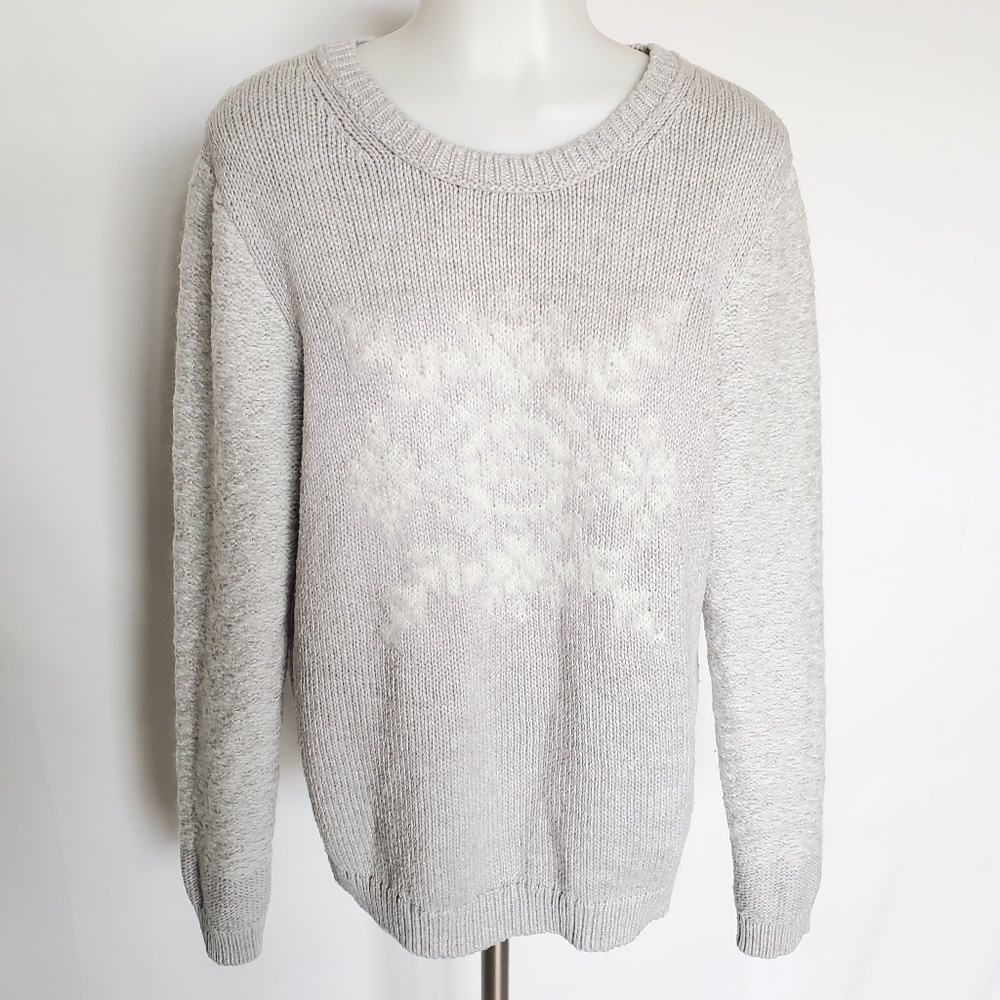 Loft Mohair Snowflake Christmas Sweater
